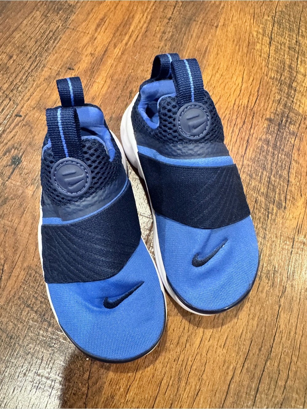 Nike Presto TD Kids Royal and Navy Slip-On Athletic Sneakers 9C-NEW